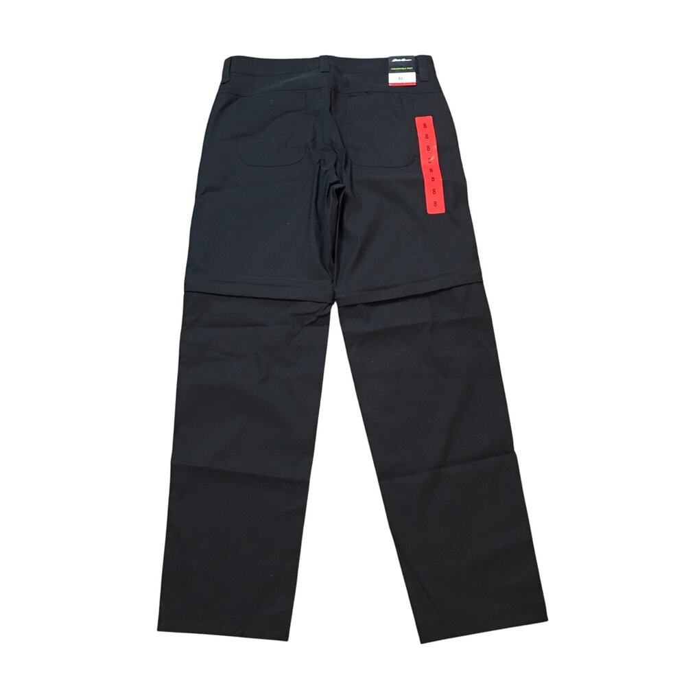 NWT Eddie Bauer Convertible Pants Women's Black Pants Size 8